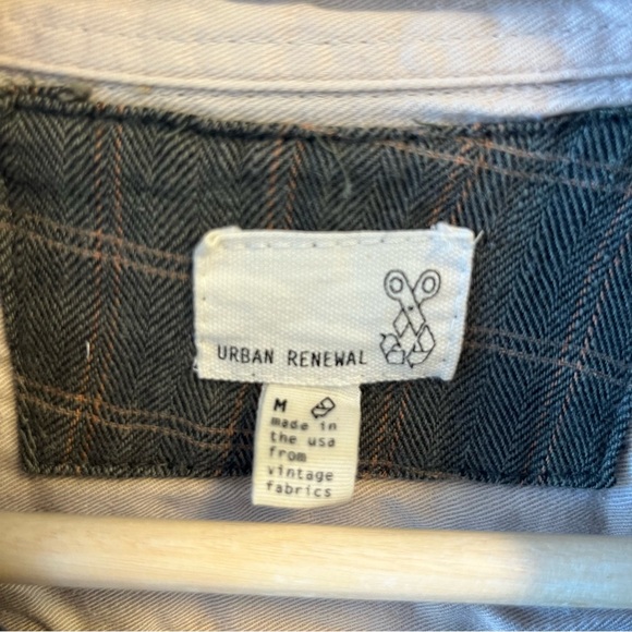 📦MUST GO free shipping! Columbia + Urban Renewal Flannel Shirt - M - Green - Picture 3 of 6